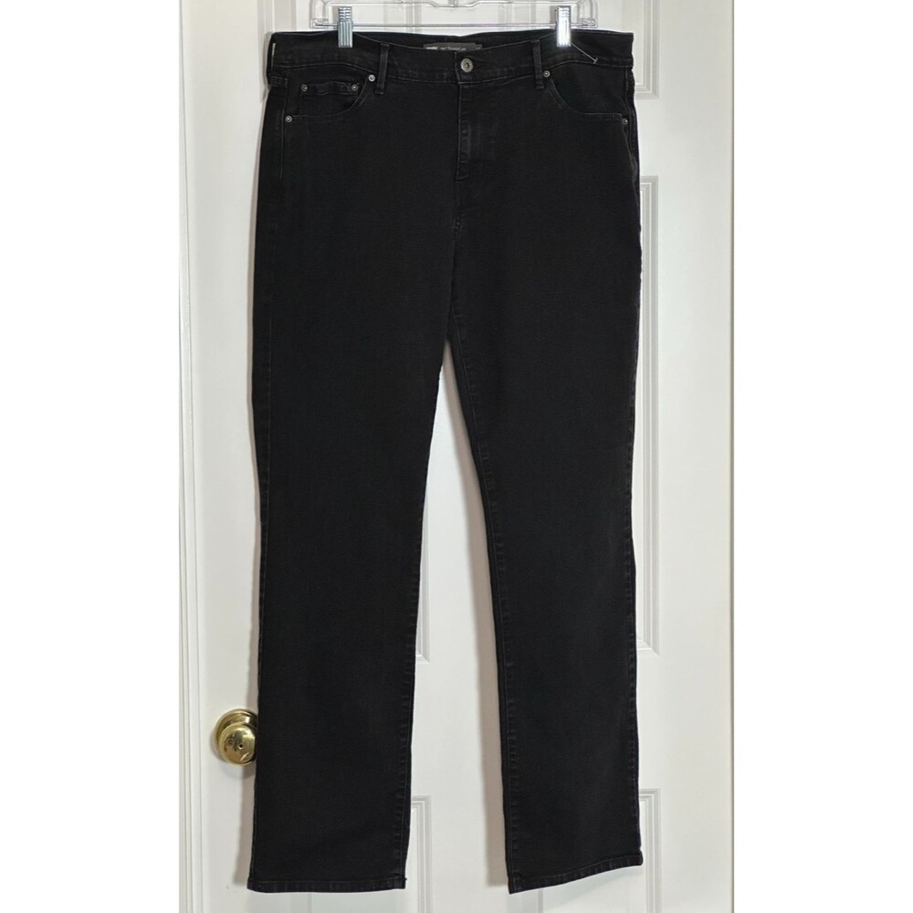 Levi's 505 Straight Leg Jeans Women's Size 14 Black